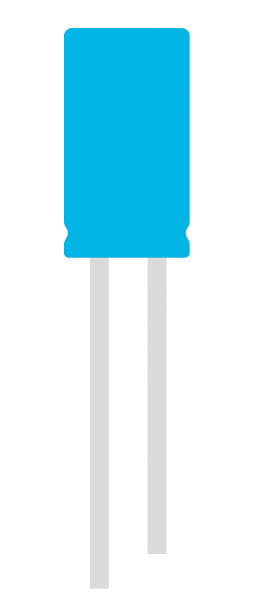 电解电容器的图形说明，用作图标，标志或网络装饰图片下载