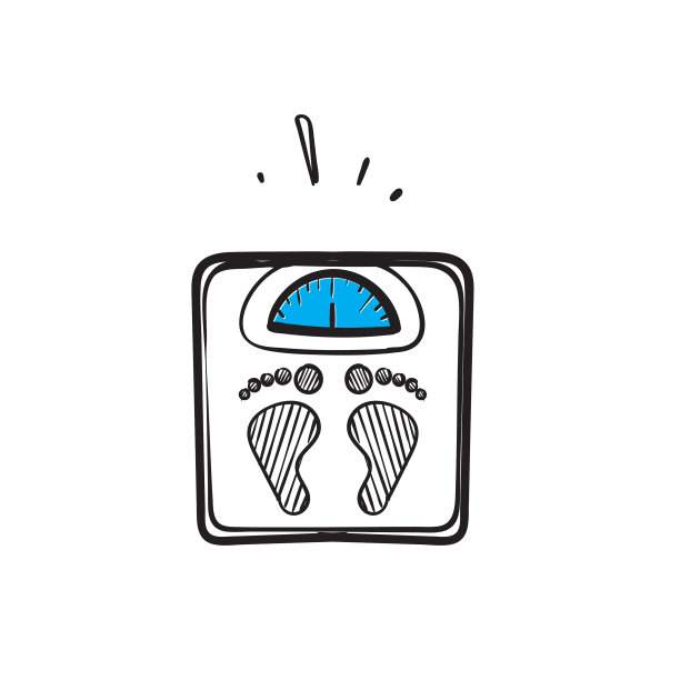 手绘涂鸦地板秤体重图片下载