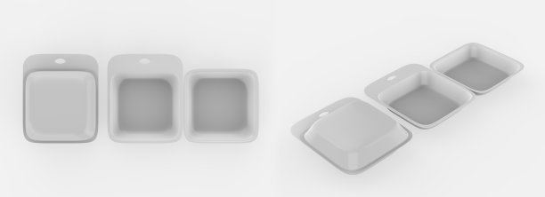 食品盒，包装汉堡，午餐，快餐，汉堡，三明治图片下载