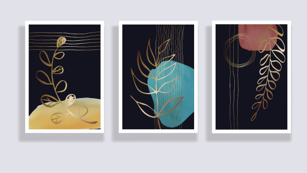 植物墙艺术向量集图片下载