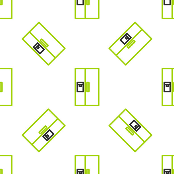 线冰箱图标隔离无缝模式图片下载