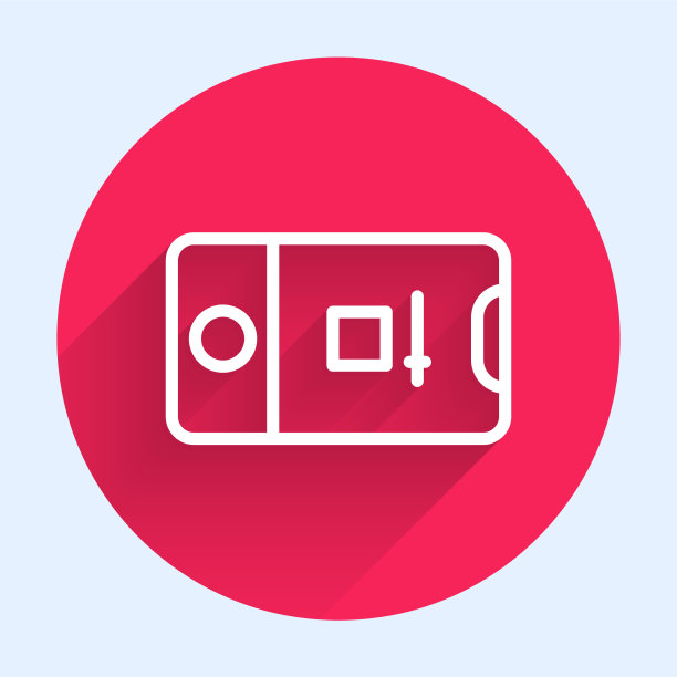 白线手机与记录框相机图片下载