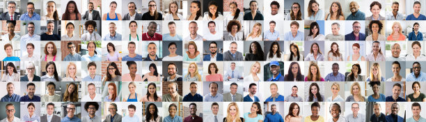 人物面部拼贴素材图片下载