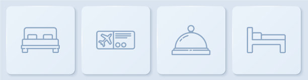 设线钟航空公司大床酒店服务图片下载