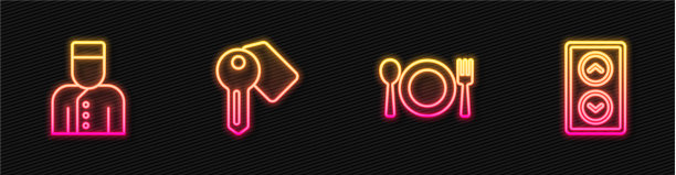 设线盘刀叉酒店礼宾部图片下载