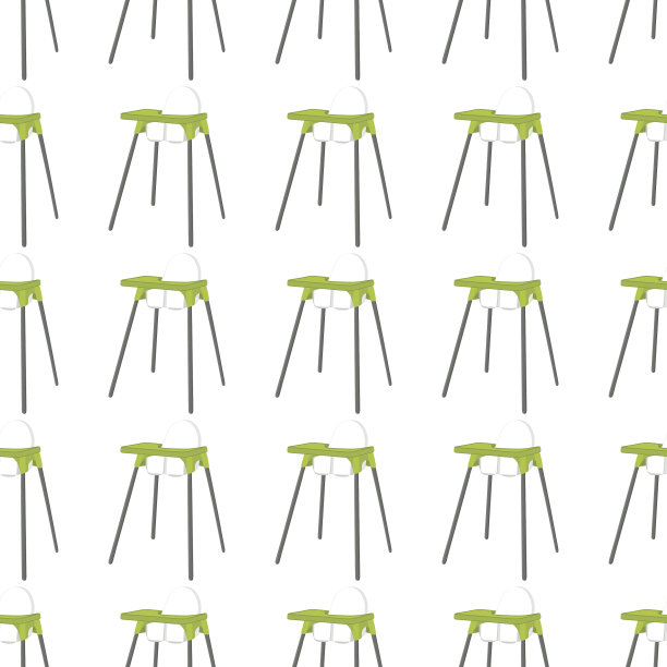 主题色彩丰富的现代儿童高脚椅图片下载