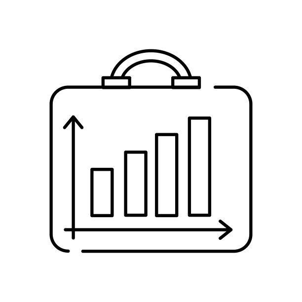体面工作和经济增长色线图标图片下载