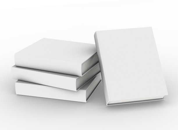 3D模板空的精装书模型设置图片下载