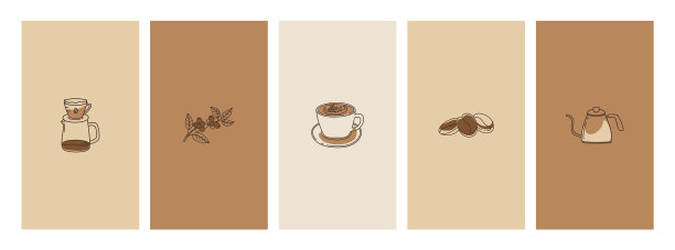 设置抽象的创意背景咖啡图片下载