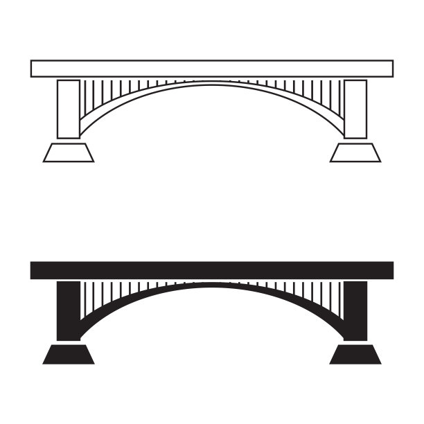 图标的桥梁。在障碍物上竖立的建筑物。这座桥是人类最古老的工程发明之一。图片下载