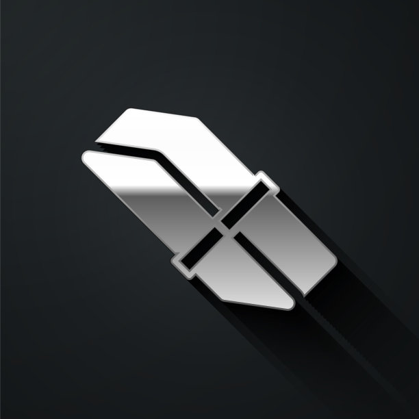 银色橡皮擦或橡胶图标隔离在黑色图片下载