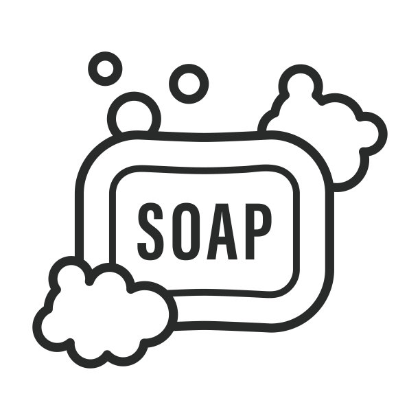 肥皂图标矢量设计插图图片下载