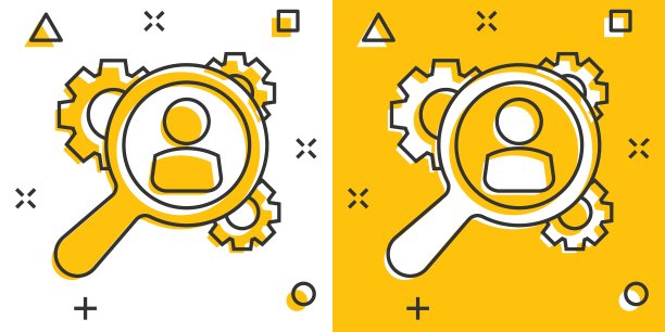 矢量卡通人力资源，招聘，人力资源管理图标漫画风格。协议概念说明象形文字。传播企业飞溅效应理念。图片下载