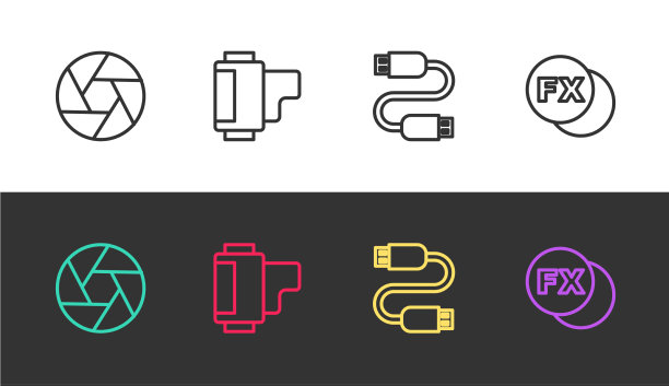 设置线相机快门卷盒式usb电缆图片下载