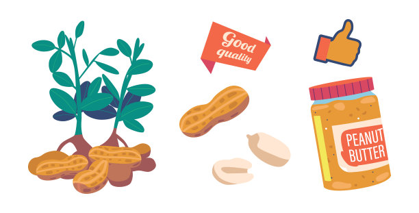 玻璃瓶花生酱和植物零食图片下载