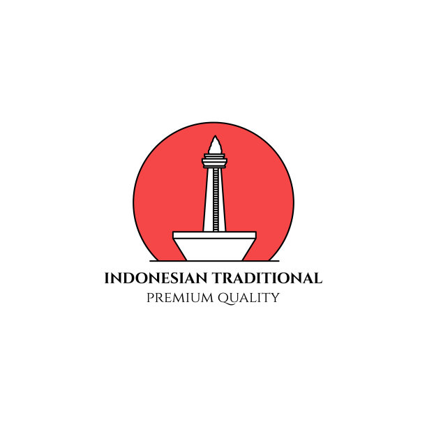 Monumen国家雅加达到印度尼西亚线艺术图片下载