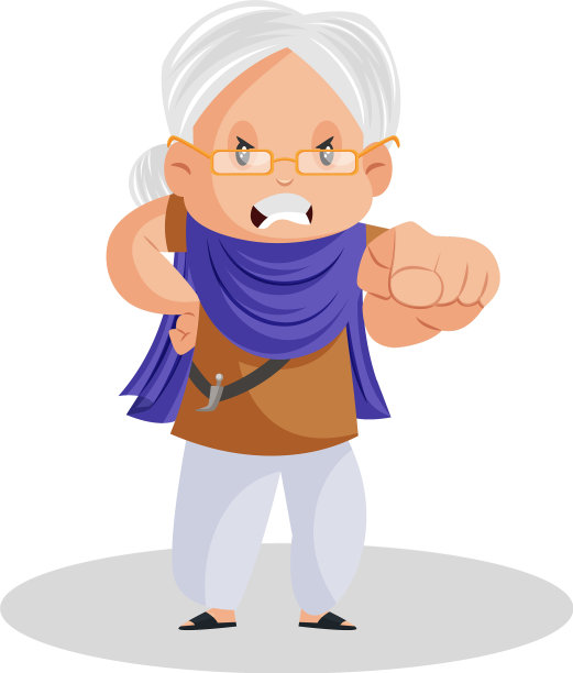 旁遮普妇女卡通人物图片下载