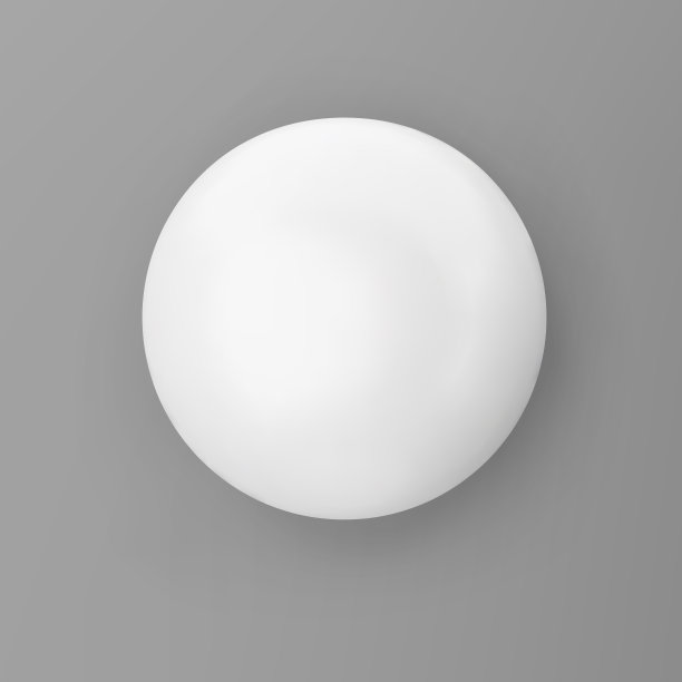 3d渲染白色几何形状球体与阴影隔离在灰色背景。白色的现实的原始。抽象的装饰矢量图形为时尚的设计图片下载