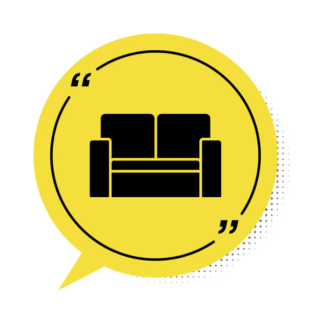 黑色电影院椅子图标孤立在白色图片下载