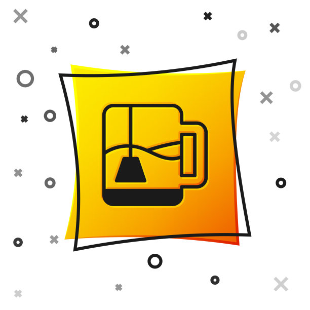 红茶杯与茶包图标隔离上图片下载