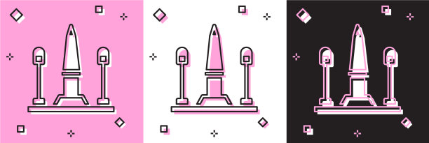 在法国巴黎设置协和飞机图标图片下载