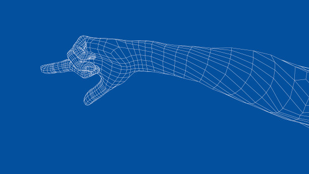 人的手用手指点图片下载