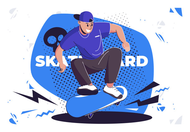 戴着帽子玩滑板的男人图片下载