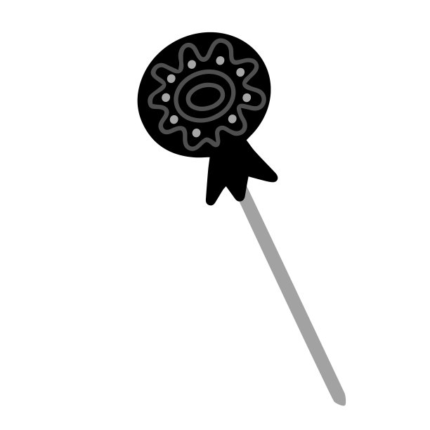 孤立的黑白设计图片下载