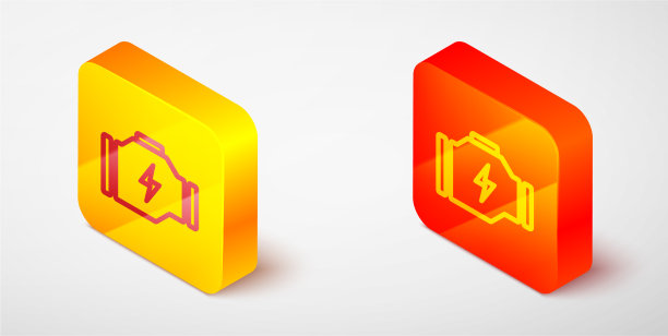 等距线检查引擎图标隔离在灰色图片下载