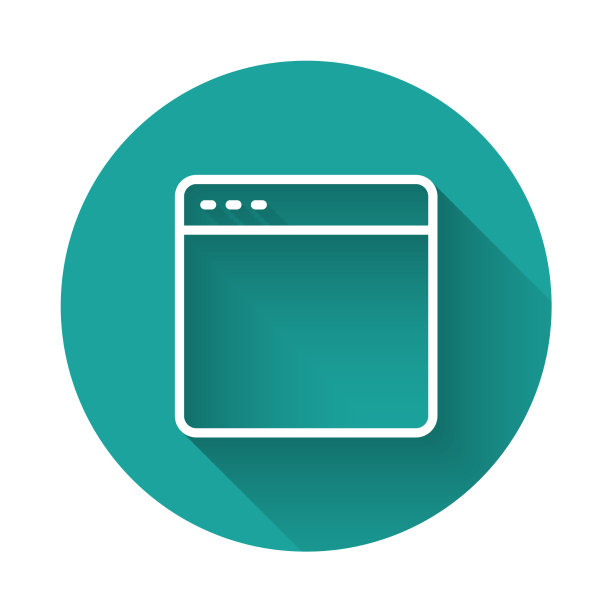 白线浏览器窗口图标与长隔离图片下载