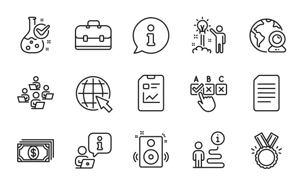 教育图标集包括图标作为创意图片下载