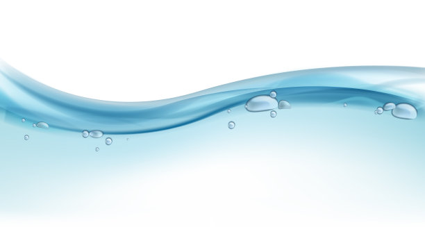 蓝色的海浪水面蓝色的液体图片下载