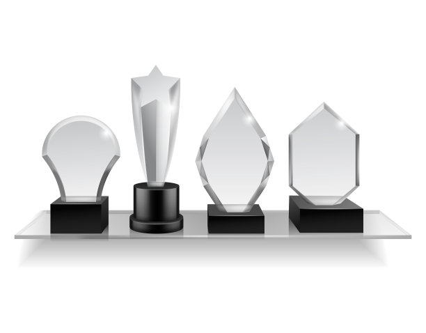 玻璃冠军奖品货架上的现实图片下载