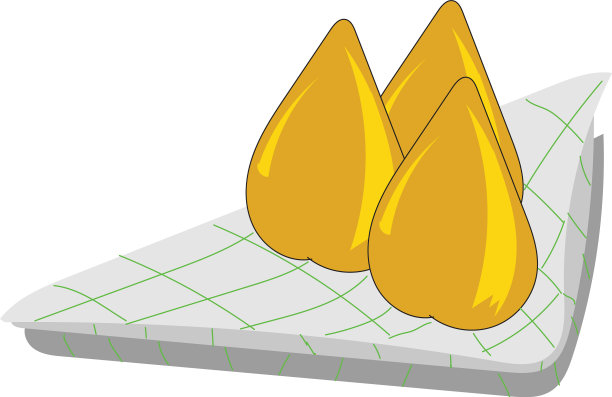 巴西食品设计，命名为coxinha图片下载