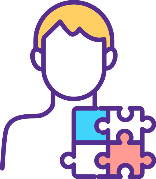 自闭症谱系障碍RGB颜色图标图片下载