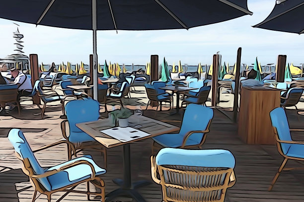 夏日的海滩生活图片下载