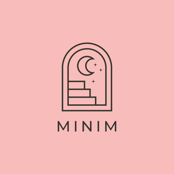 抽象楼梯门中的自然标志符号图片下载