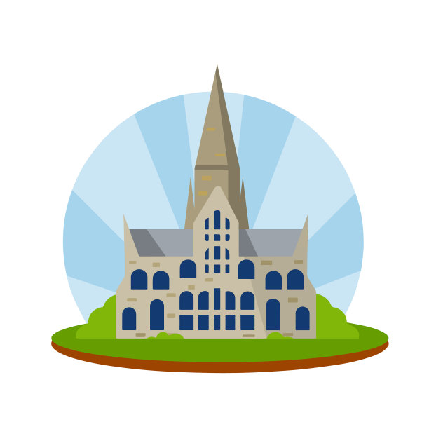 索尔兹伯里圣母大教堂哥特式教堂图片下载