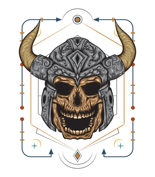 骷髅插图设计模板图片下载