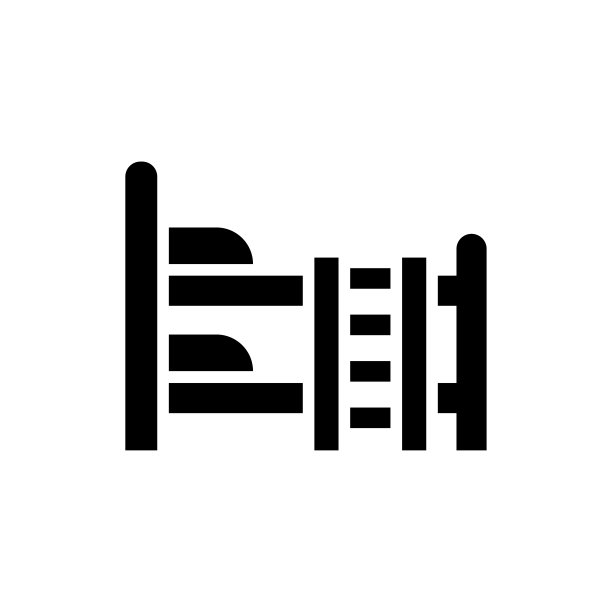 宿舍矢量固体图标风格插图。EPS 10个文件图片下载