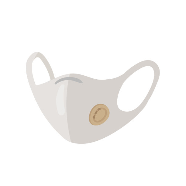 n95医用健康防护口罩，工作用带滤网的现实防护口罩图片下载