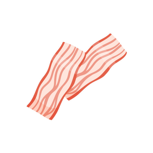 培根切片肉制品，屠宰食品生产，培根切片用刀烹调图片下载