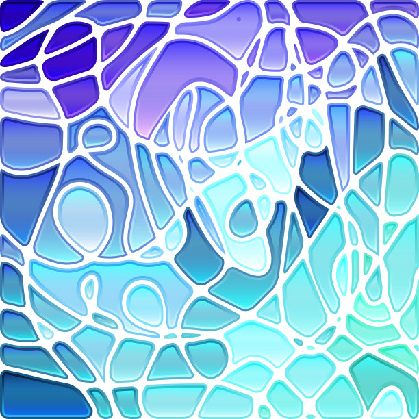 抽象矢量彩色玻璃马赛克背景图片下载