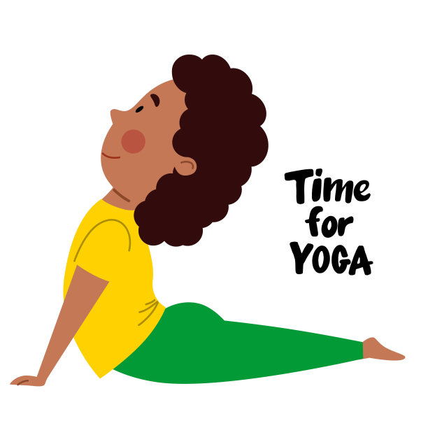 一个非裔美国女孩以蛇的姿势躺着。图片下载