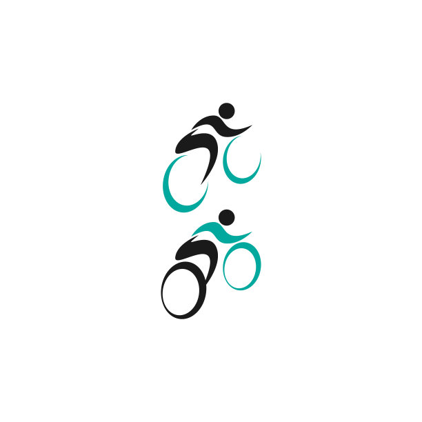 自行车图标logo设计图片下载