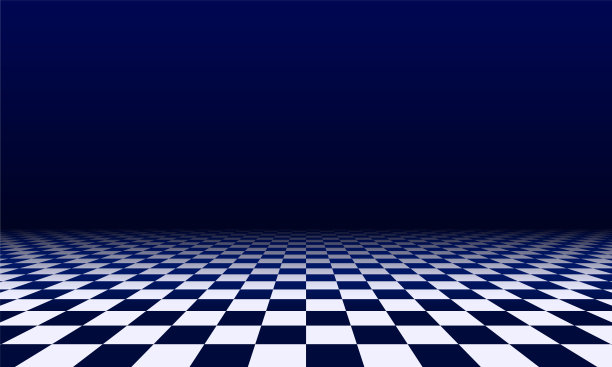 超现实室内的抽象方格地板。房间没有地平线和瓷砖地板。图片下载