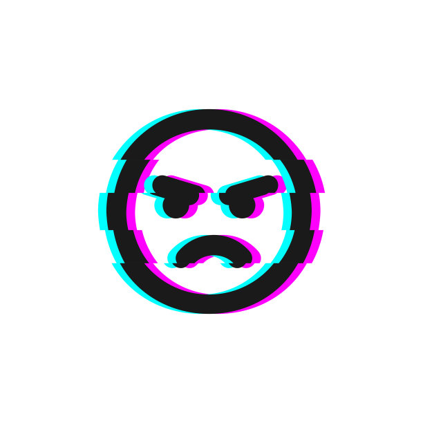 故障负面表情符号的矢量图标。故障emoticon符号孤立在白色背景向量EPS 10图片下载