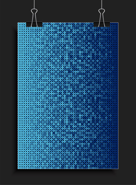 海报模板制成蓝色亮片或闪光片图片下载