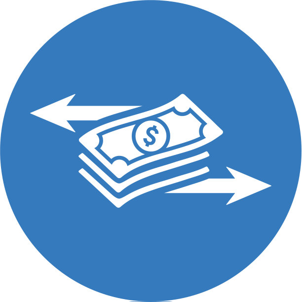 转账图标蓝色图片下载