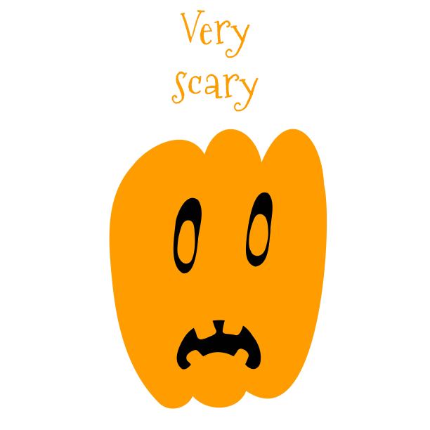 矢量插图万圣节南瓜手画卡通风格在白色的背景。图片下载